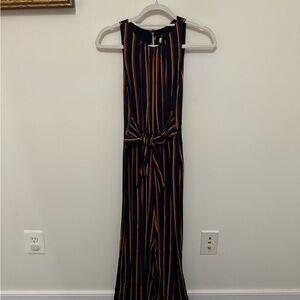 Tracy Reese Striped Wide Leg Jumpsuit